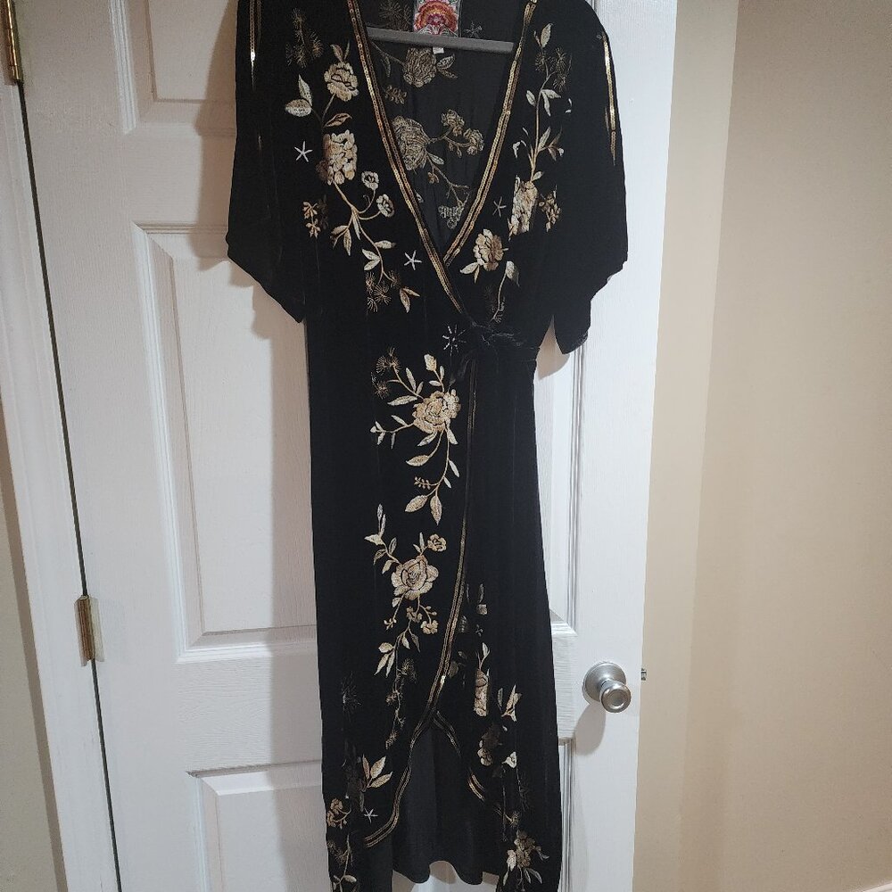 Johnny Was velvet dress